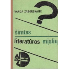 (Noriu žinoti) Zaborskaitė V. - Šimtas literatūros mįslių - 1983