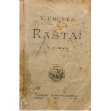 Krėvė V. - Raštai. 3 tomas - 1922