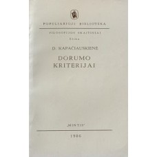 Kapačiauskienė D. - Dorumo kriterijai - 1986