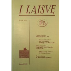 Į laisvę - Balandis Nr. 133(170) - 2001