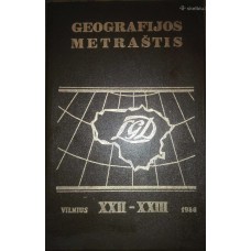 Geografijos metraštis XXII - XXIII - 1986