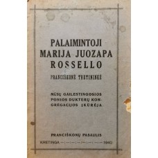 Palaimintoji Marija Juozapa Rossello - 1940