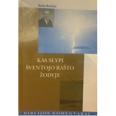Burbulys K. - Kas slypi Šventojo Rašto žodyje: Biblijos komentarai - 2002